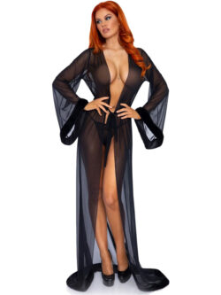 3pc-fur-trimmed-robe-set-black-one-size-img1