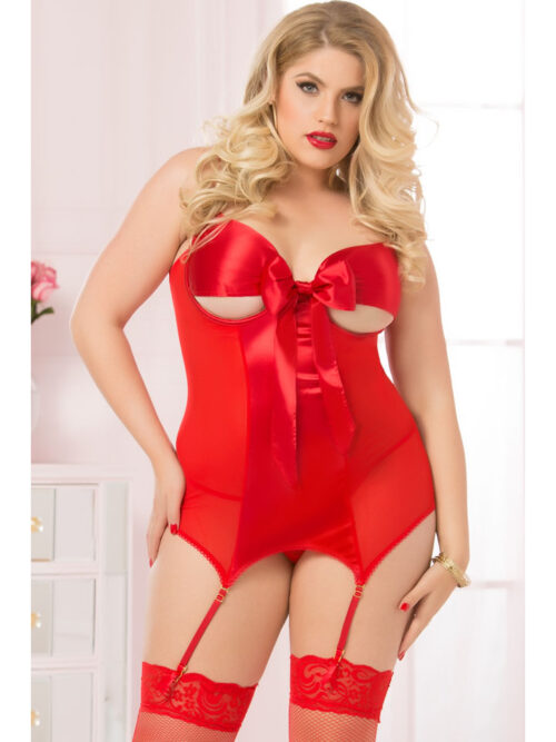 bow-chemise-with-thong-red-one-size-queen-img2