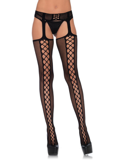 faux-lace-up-dual-net-backseam-stockings-with-attached-garterbelt-black-one-size-img1