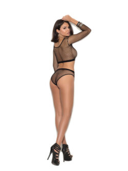 fence-net-top-with-zip-front-and-matching-booty-shorts-one-size-black-img1