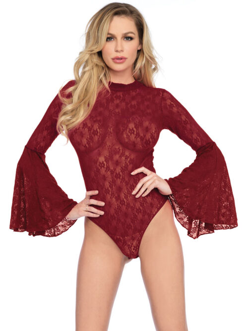 high-neck-stretch-lace-bell-sleeve-bodysuit-one-size-burgundy-img1