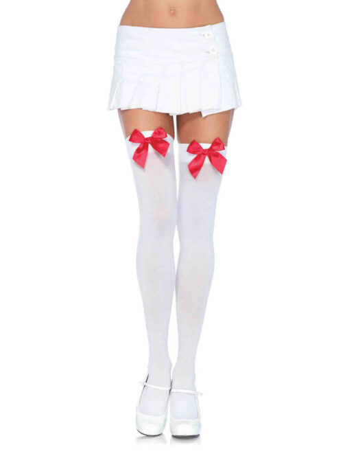 nylon-over-the-knee-socks-white-with-red-bow-img1