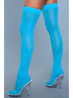 opaque-nylon-thigh-highs-turquoise-one-size-img1