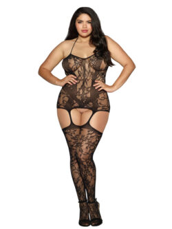 plus-size-black-lace-and-fishnet-garter-dress-with-attached-garter-img1