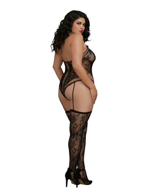 plus-size-black-lace-and-fishnet-teddy-bodystocking-and-thigh-highs-img1
