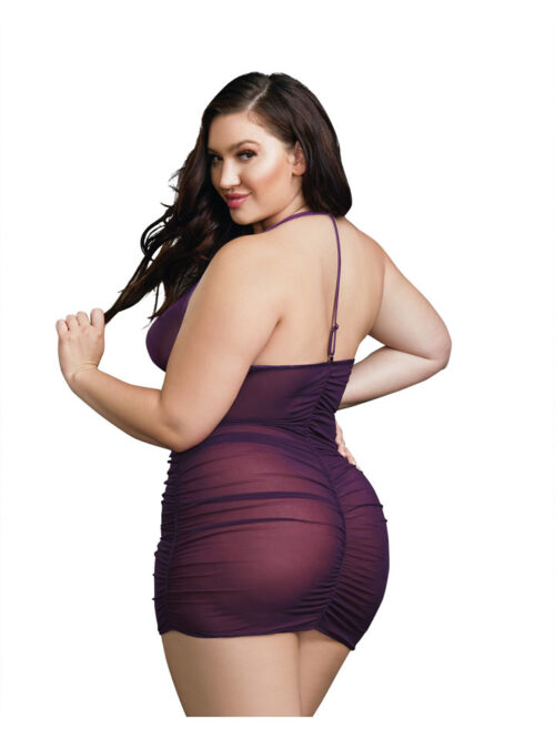 plus-size-plum-sexy-stretch-sheer-zipper-chemise-with-g-string-img1